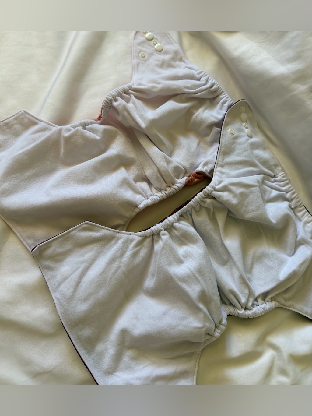 Nora’s Nursery Cloth Diapers Lot 2 (Pocket Shells + Bamboo Inserts) Earthy Solid — image 3 of 3